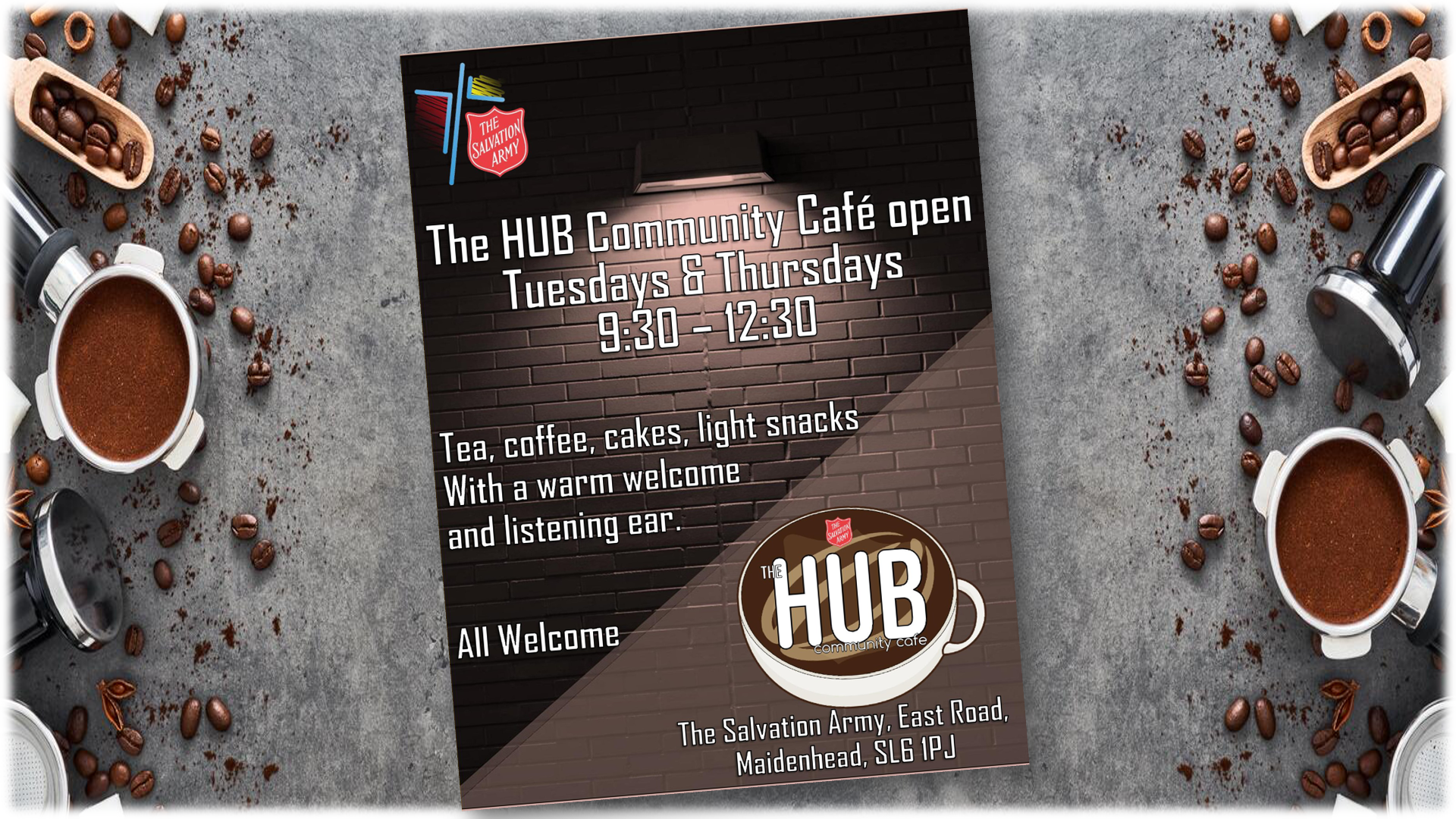 Maidenhead Salvation Army Hub Community Cafe Poster