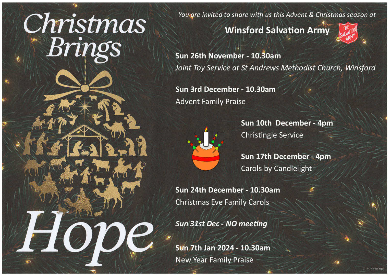 Winsford Christmas programme 2023