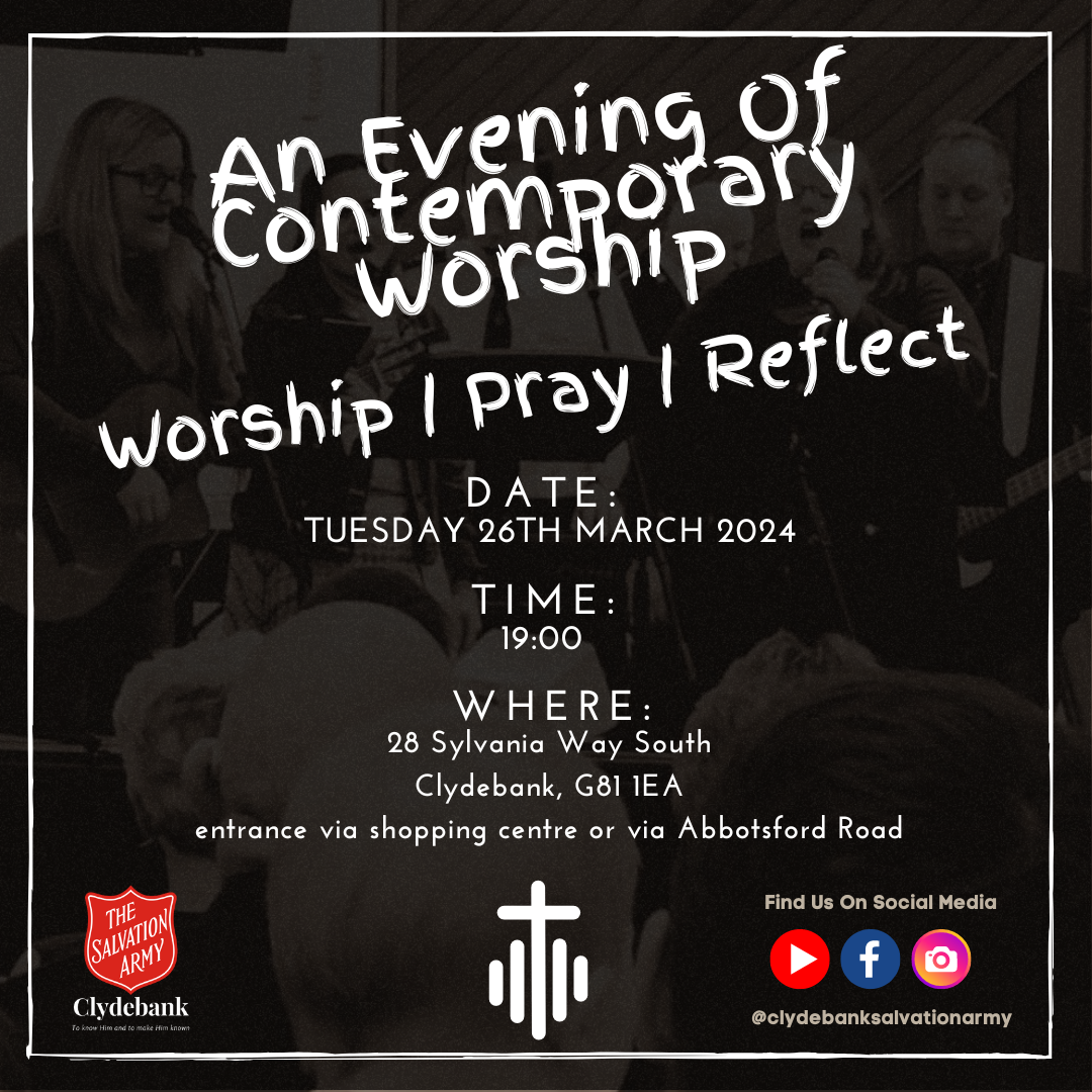 Contemporary Worship Evening Advert