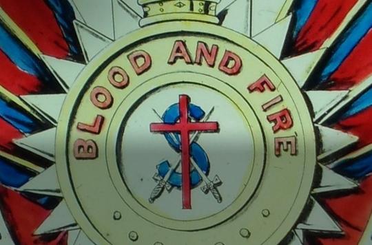 Blood and Fire Salvation Army banner