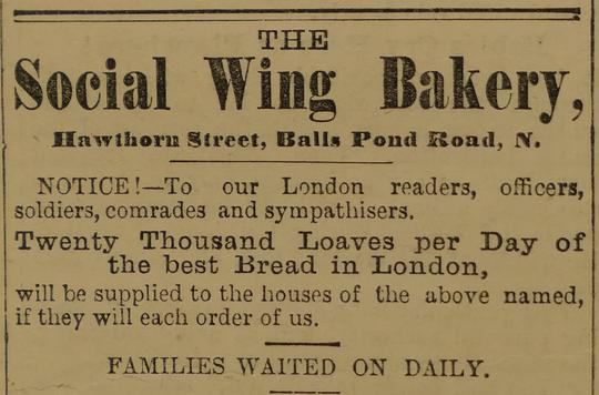 The Social Wing Bakery advertisement