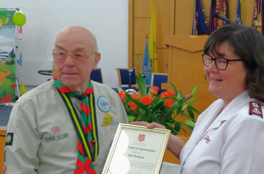 Scout leader Skip retires after 50 years 
