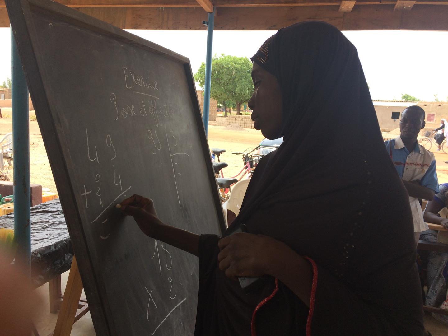 Salvation Army teaching literacy skills in Burkina Faso