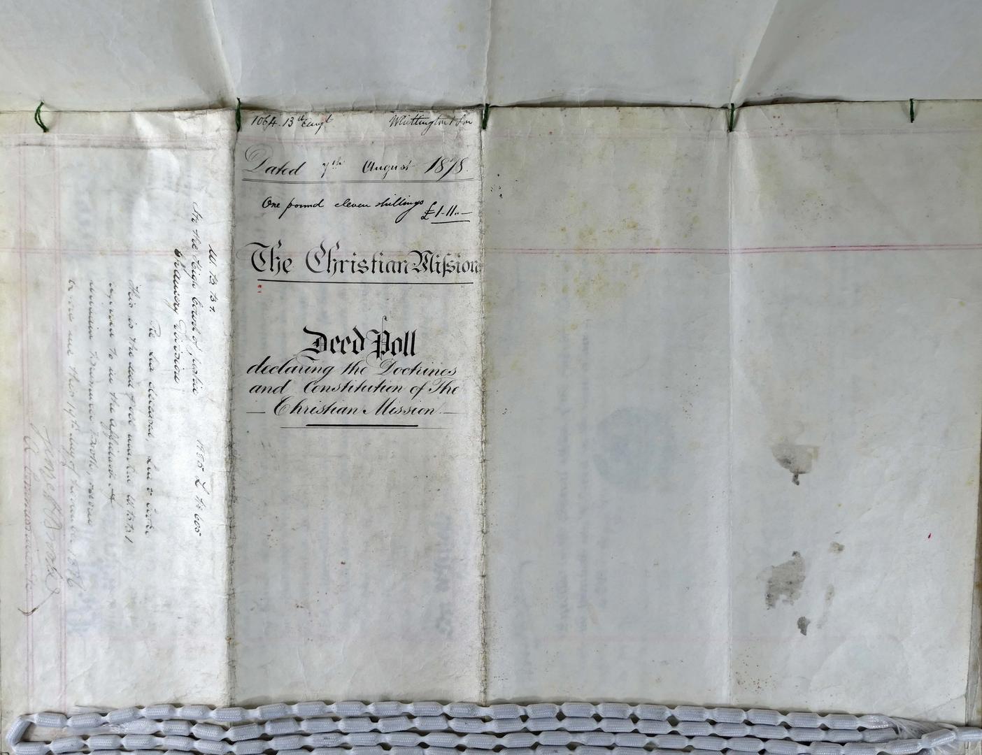 1878 Deed of Constitution
