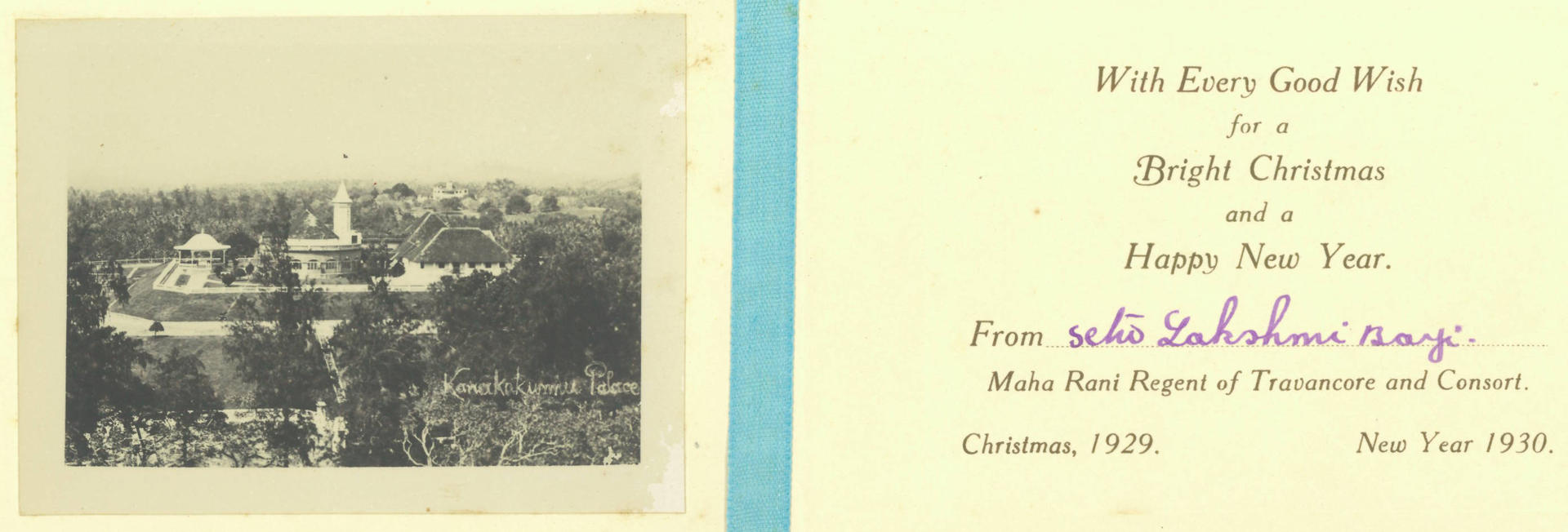 Christmas card 1930