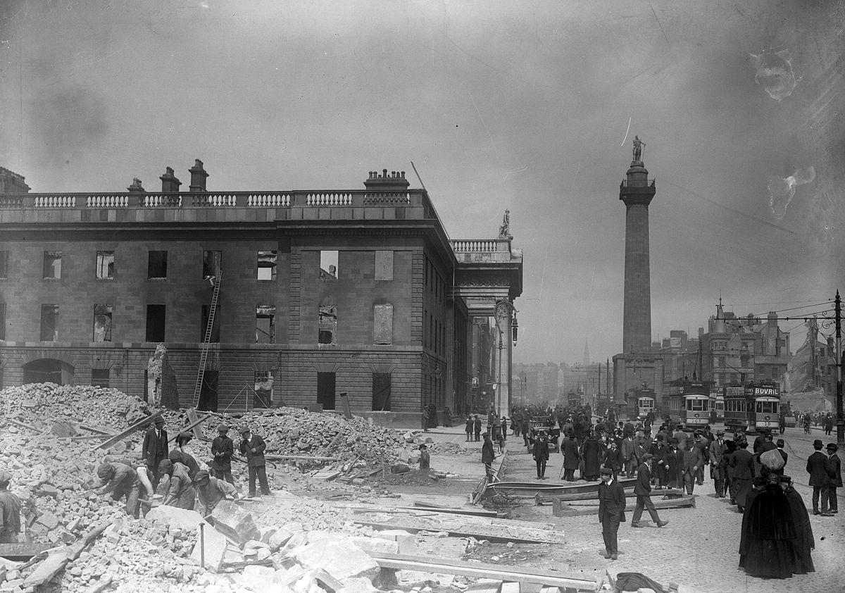 Dublin bomb wreckage