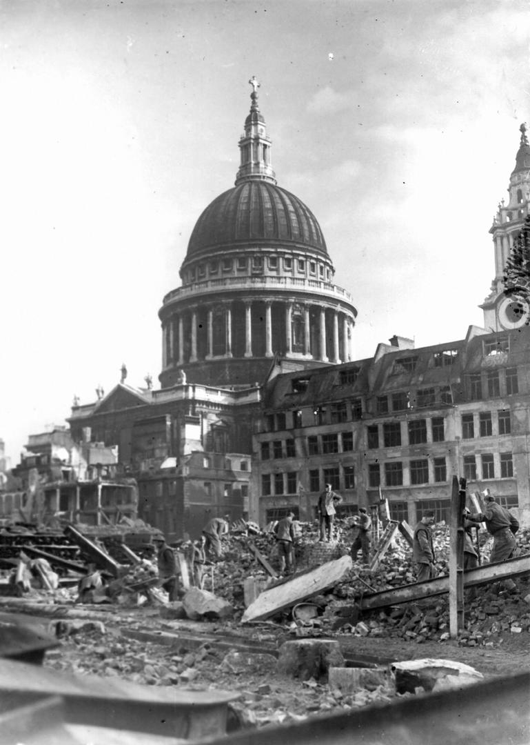 St Paul's during Blitz