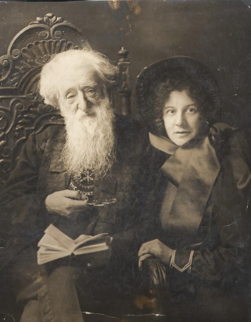 William Booth with his daughter, Evangeline Booth, c.1907