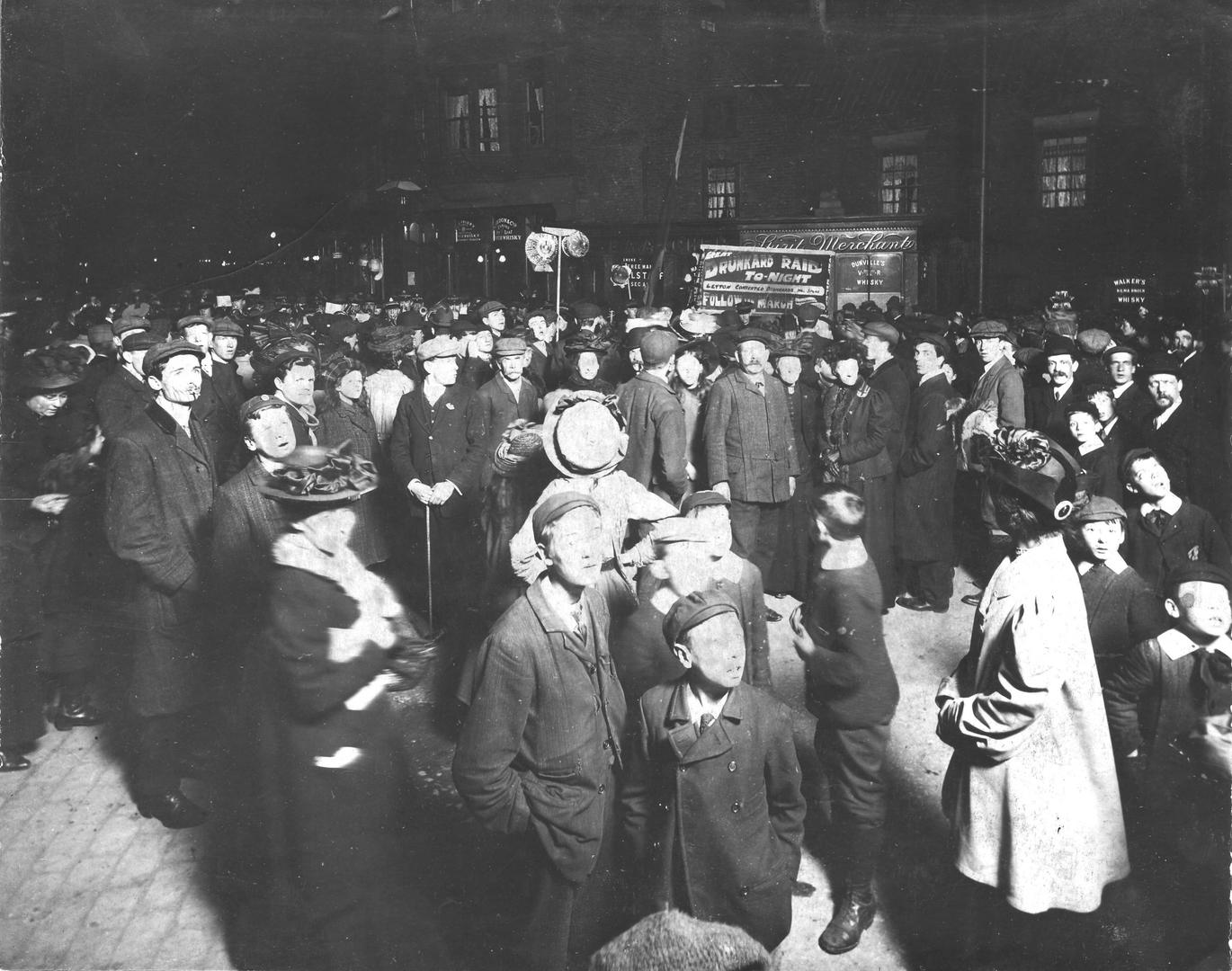 ‘Drunkards’ Raid,’ Leyton, east London, early twentieth century