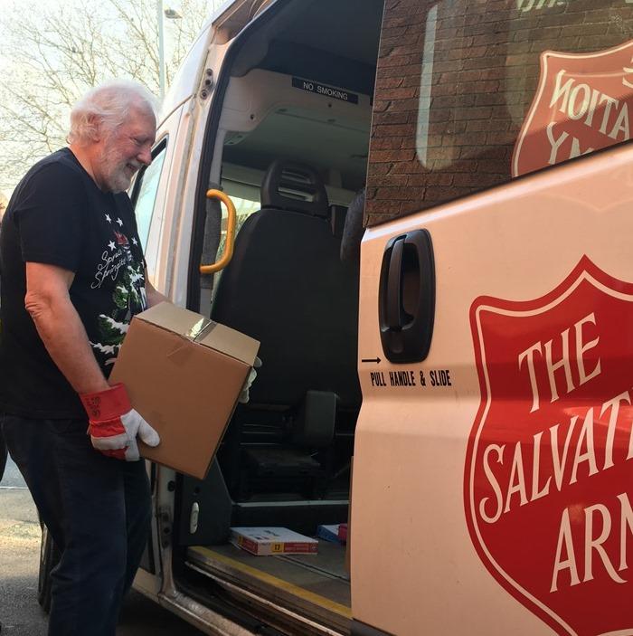 Salvation Army volunteer
