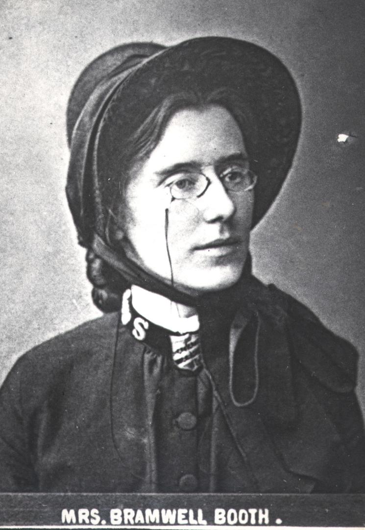 Florence Booth wearing the shield badge