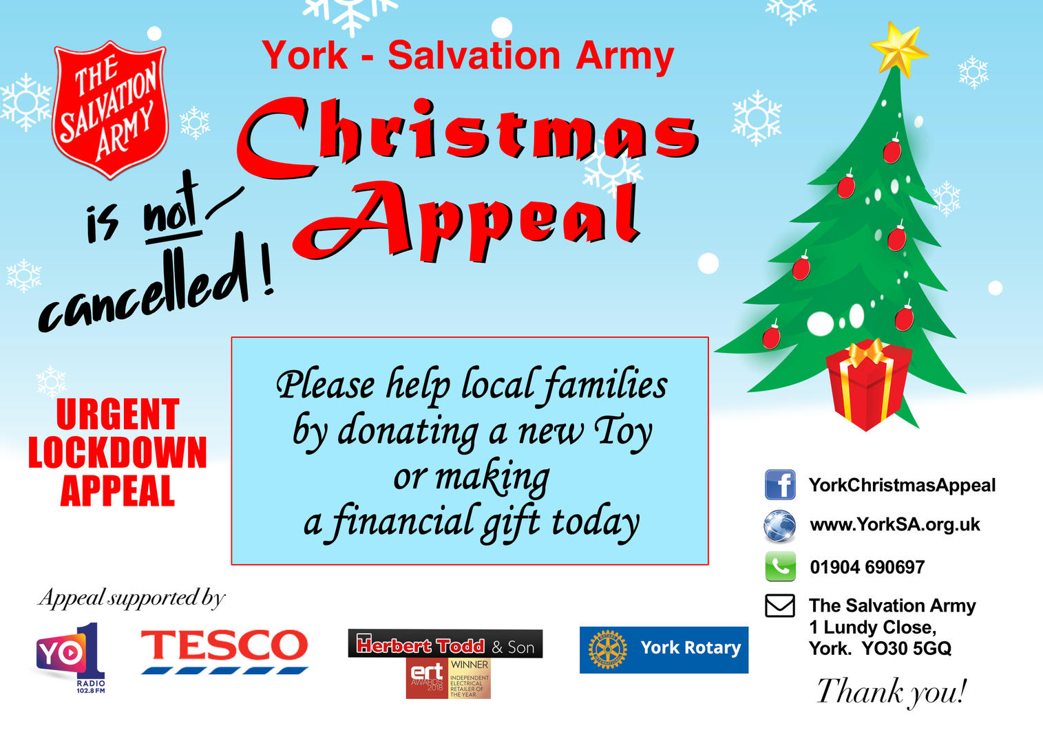 The Salvation Army Christmas Appeal 2020