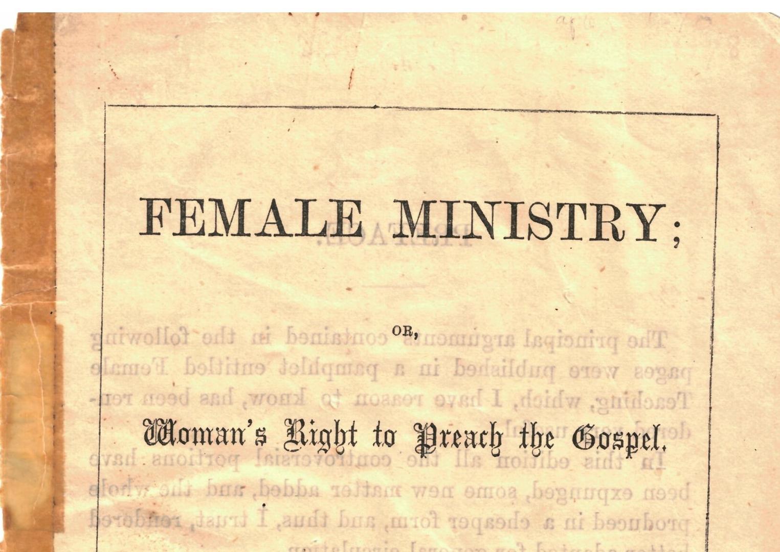 Female Ministry by Catherine Booth