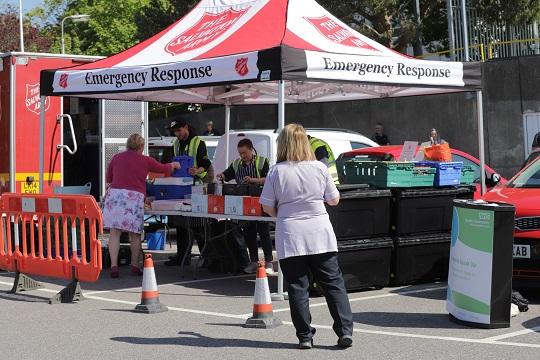 Salvation Army providing food and drink to NHS staff during pandemic