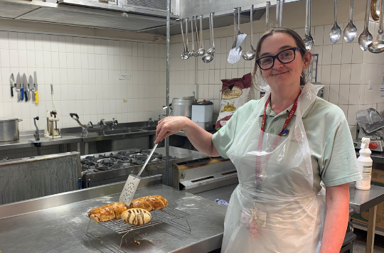 Tutor Sonia Park-Ritchie bakes at Swan Lodge Lifehouse