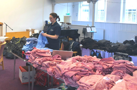 Volunteers uniforms for families in Shipley