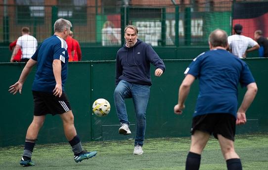 Paul Merson at Salvation Army Partnership Trophy