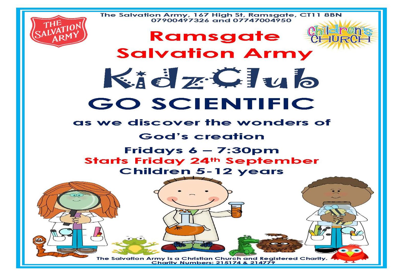 Kids Club at Ramsgate Salvation Army