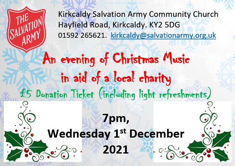 Charity Concert 7pm, 1st December 2021