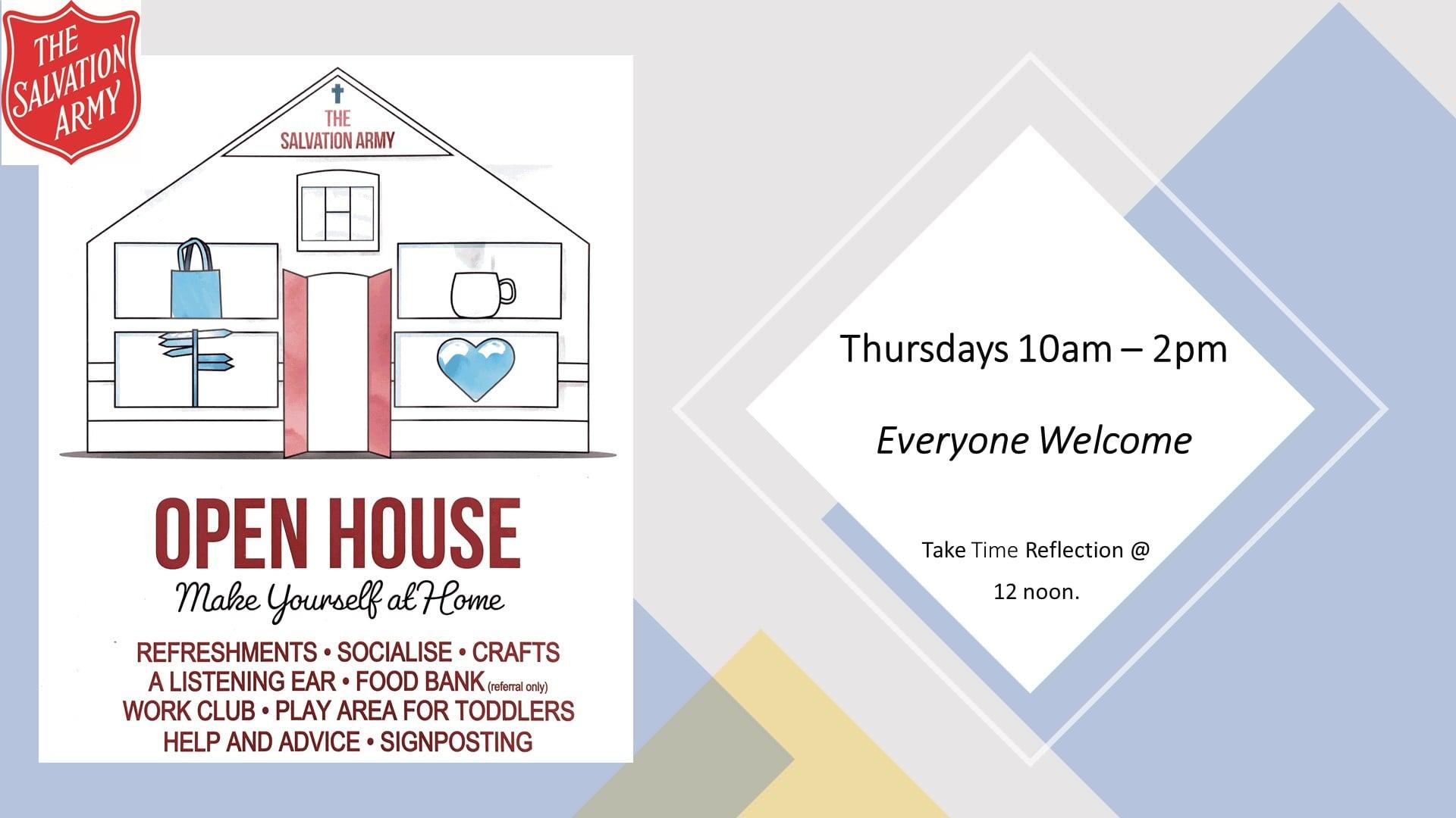 open house Thursday poster 