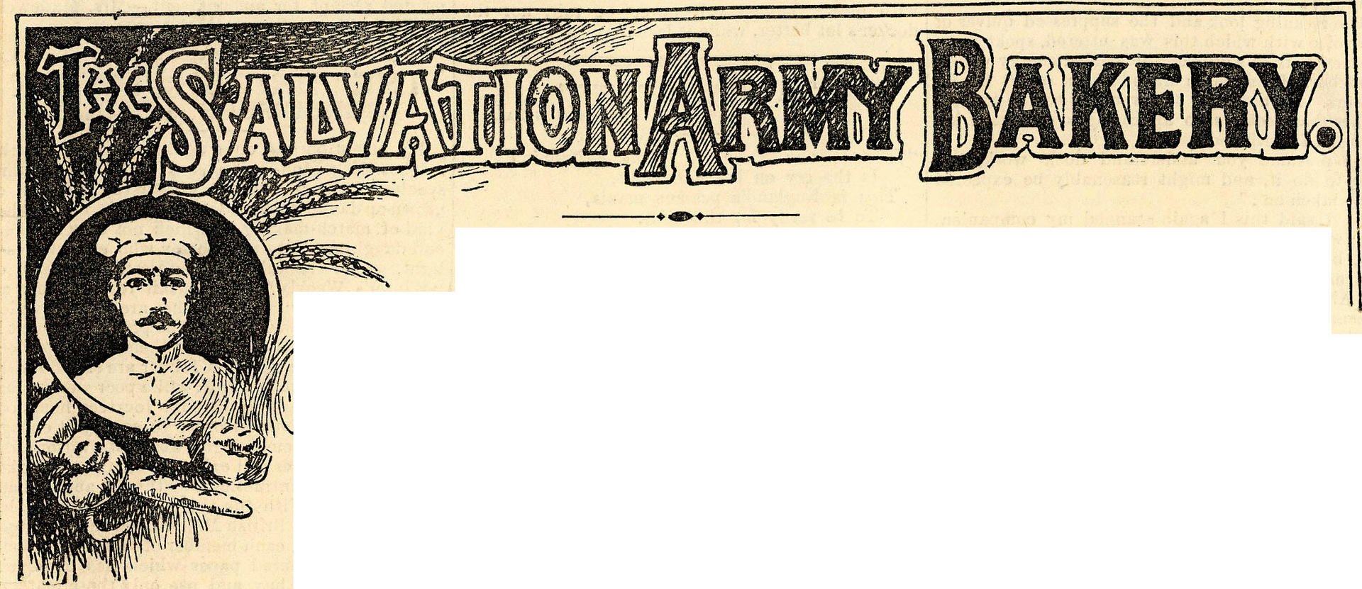 The Salvation Army Bakery header from The Darkest England Gazette, 1894
