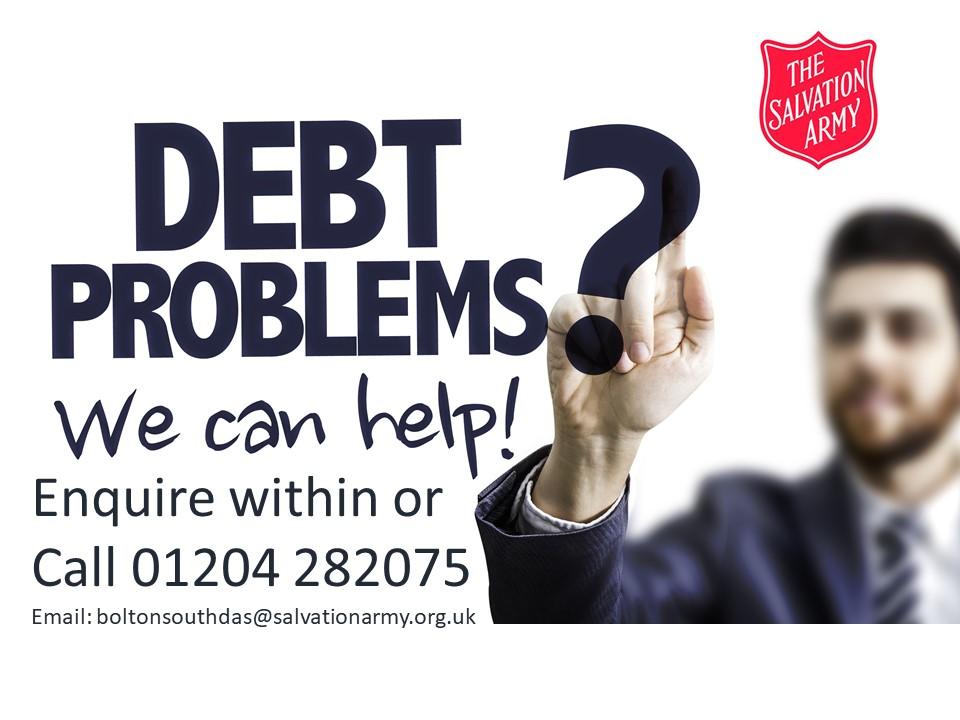 Debt Advice at The Salvation Army, Bolton South