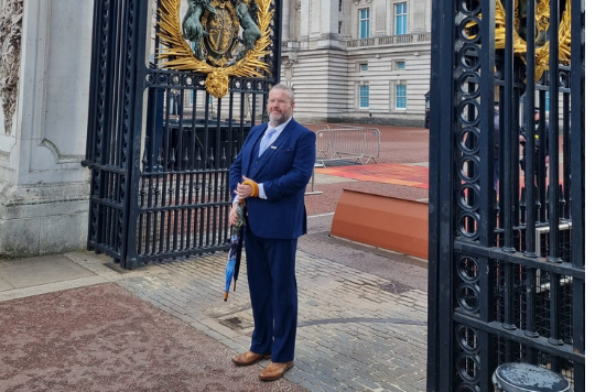 Kevin Dawson Jennings at Buckingham Palace
