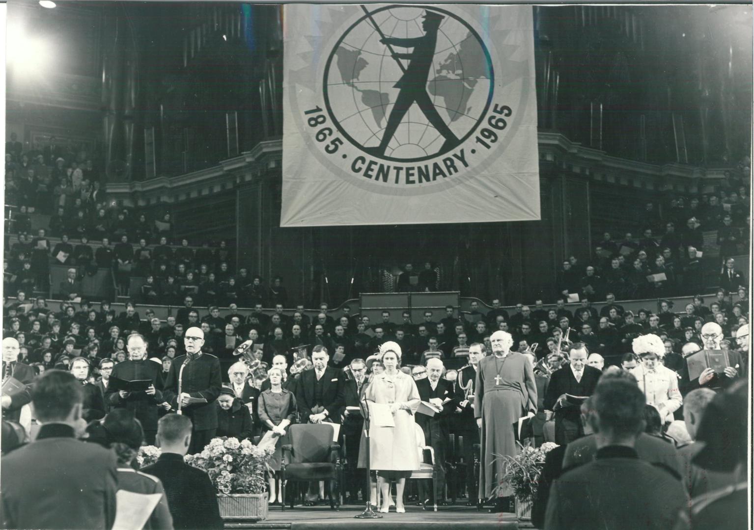 Queen Elizabeth II at The Salvation Army's Centenary, 1965