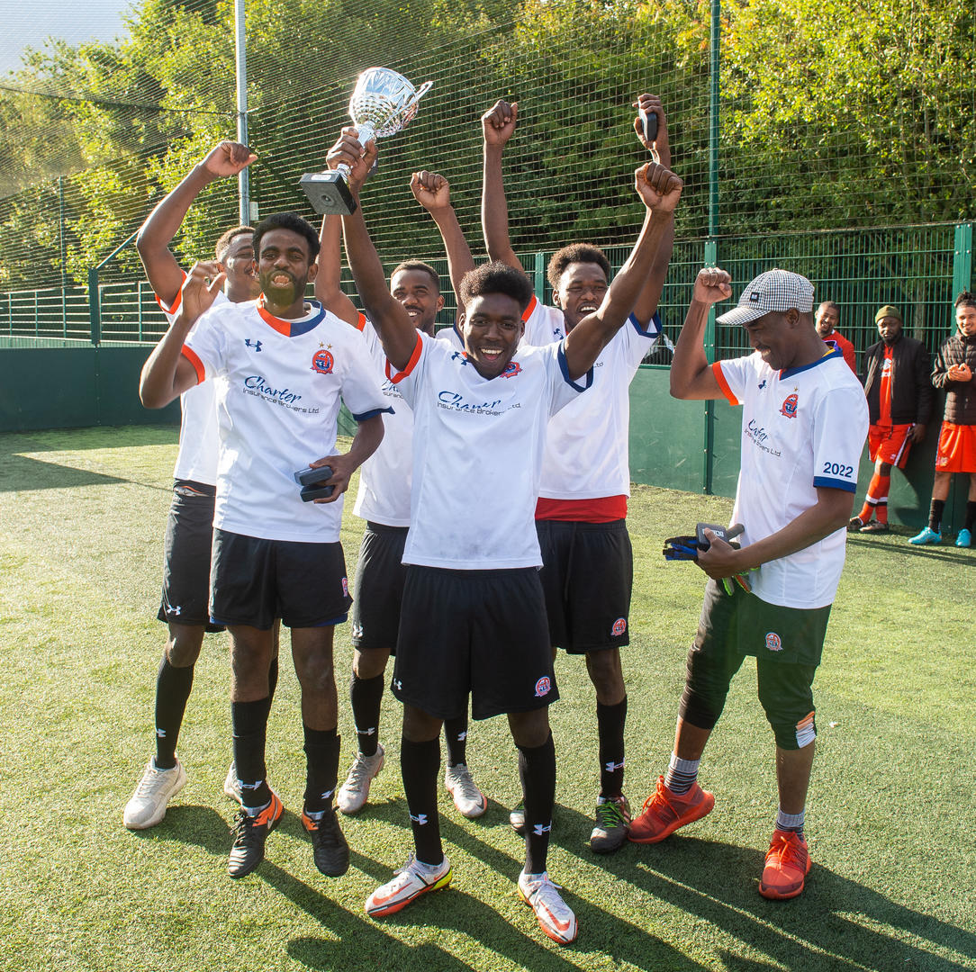 Partnership Trophy 2022 winners Blue Nile from The Salvation Army's Refugee Resettlement Service.JPG