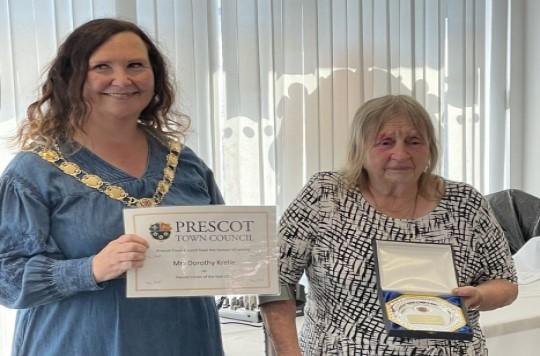 Prescot’s Citizen of the Year, Dorothy Krelle (copyright Prescot Town Council) web.jpg