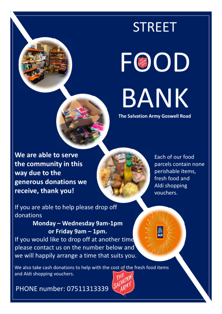 Foodbank donation poster