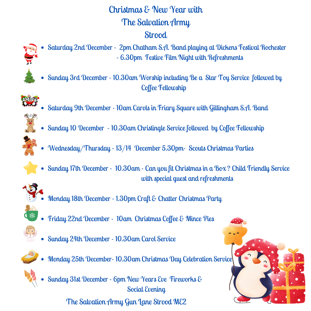 Strood Christmas Programme