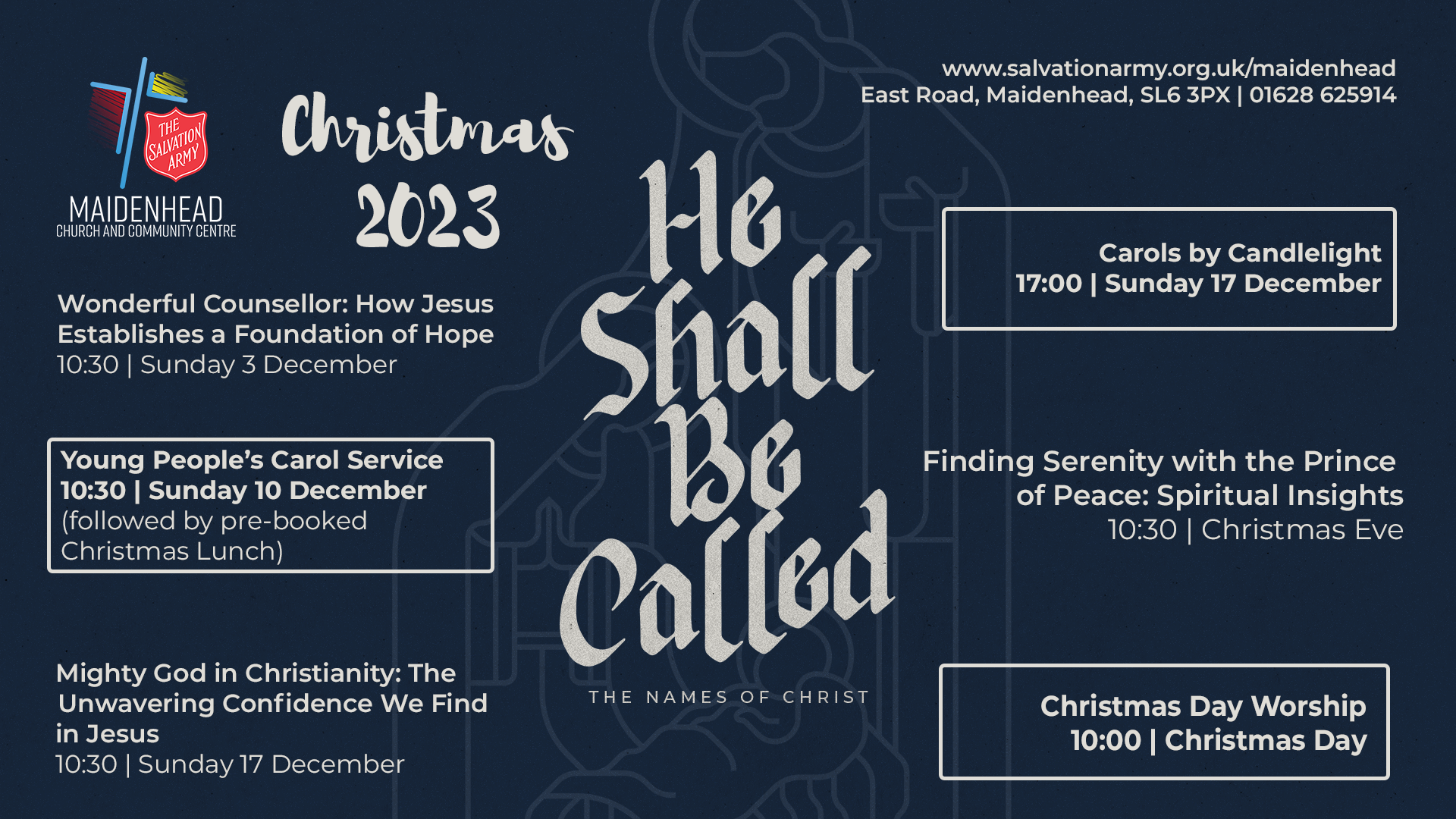 Christmas 2023 at Maidenhead Salvation Army presentation