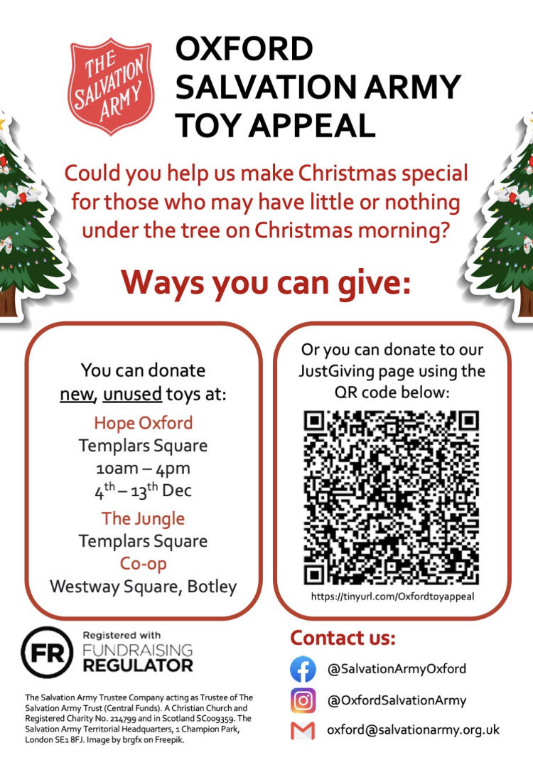 Salvation Army Toy Appeal.  