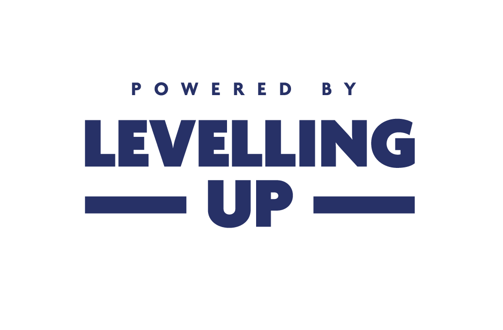 Level up logo in English
