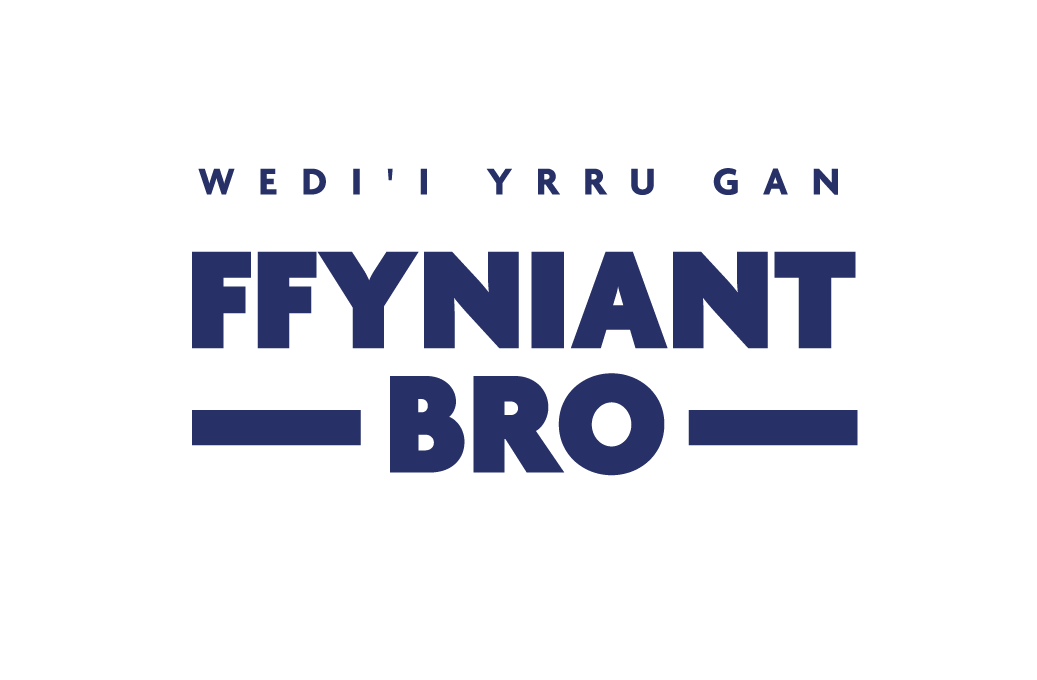 Level up logo in Welsh