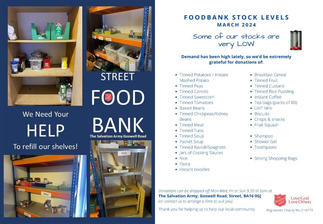 Empty shelves - Foodbank Stock Appeal