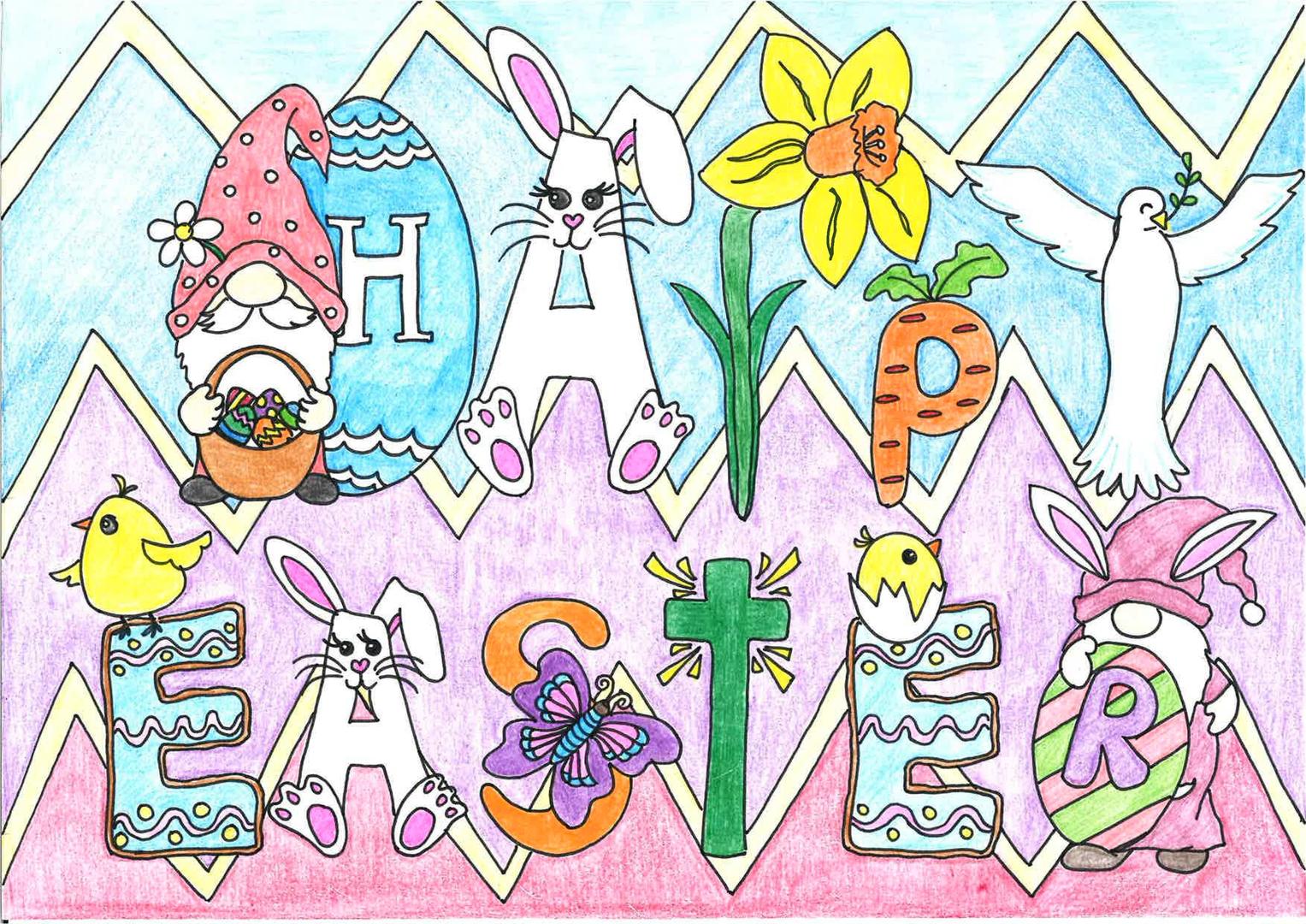 Happy Easter card 
