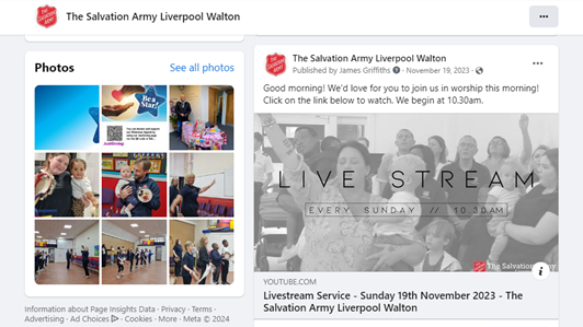 Liverpool Walton Salvation Army Facebook