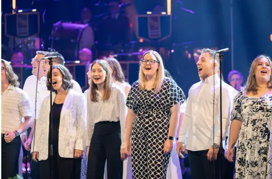 The Salvation Army Oldbury pantomime choir rehearsal 