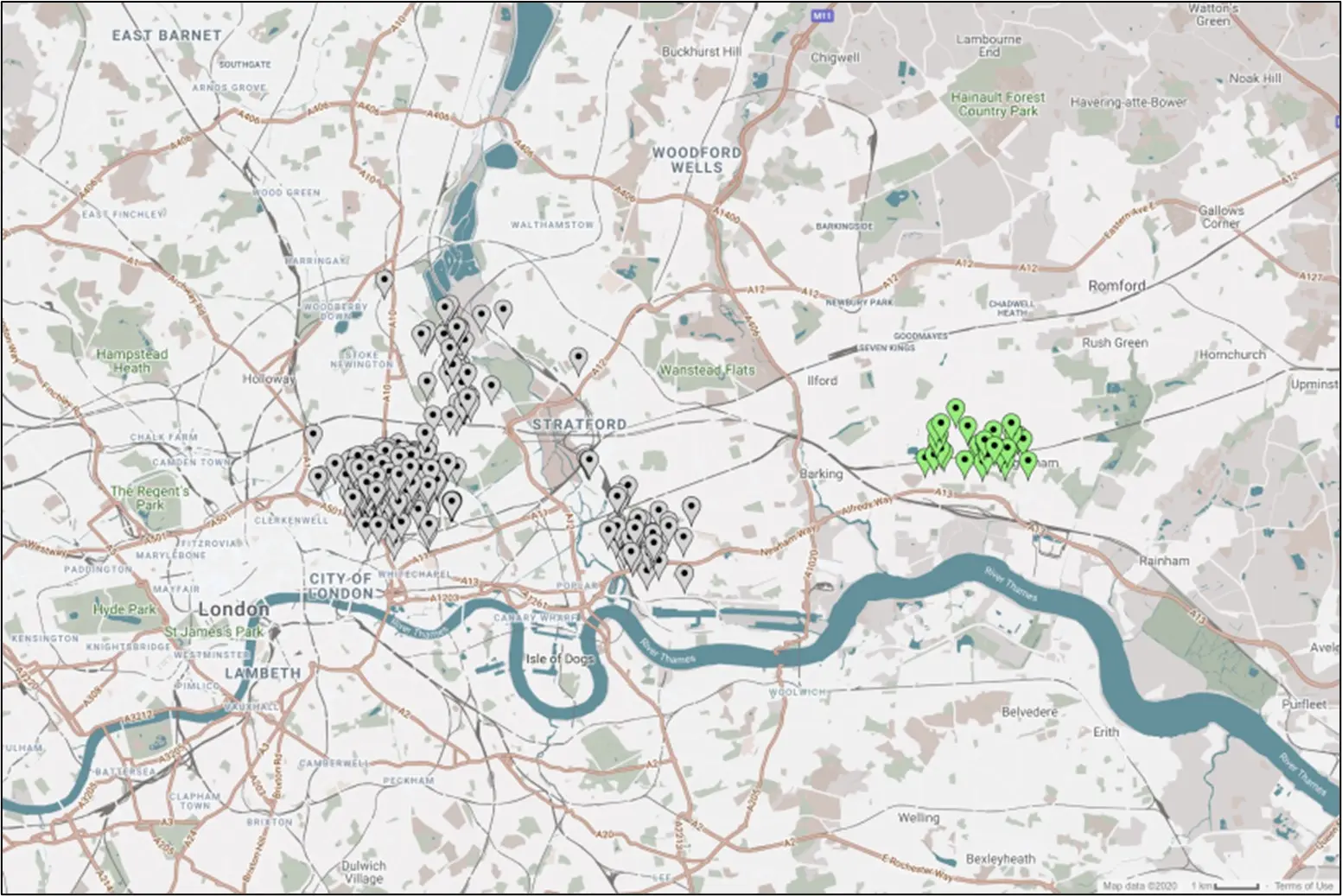 Eva Goodsell's cases: map 4