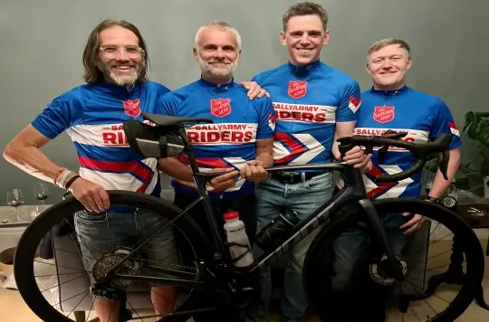 LEJOGers will raise money for The Salvation Army's work in Merseyside