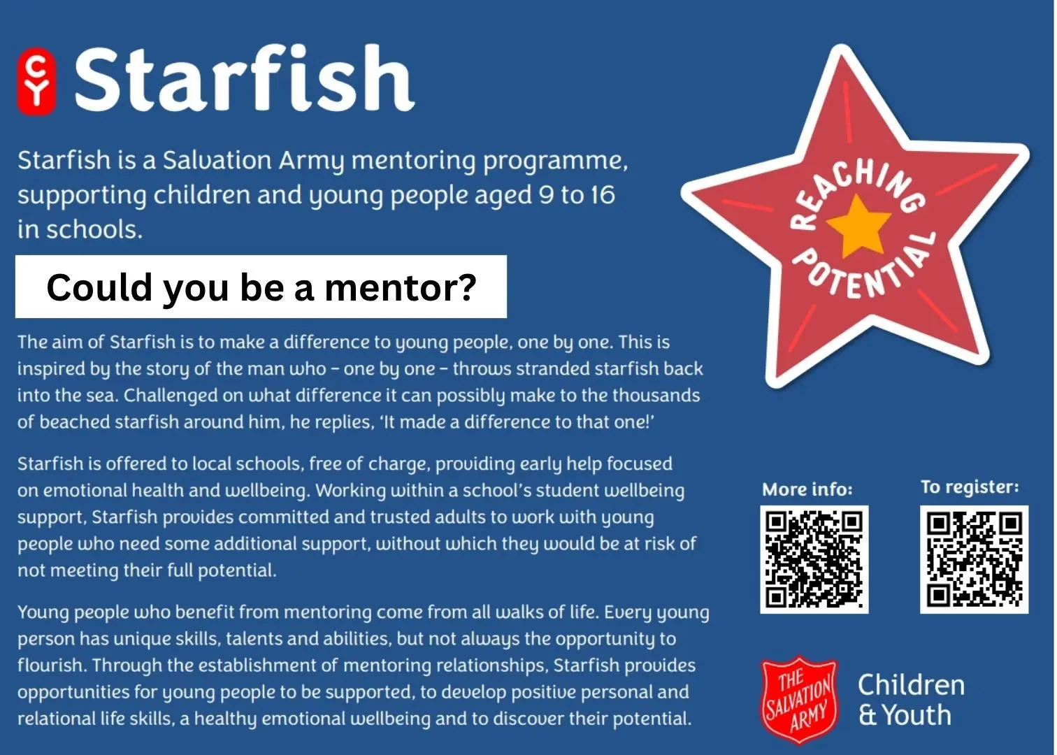 Could you be a mentor?