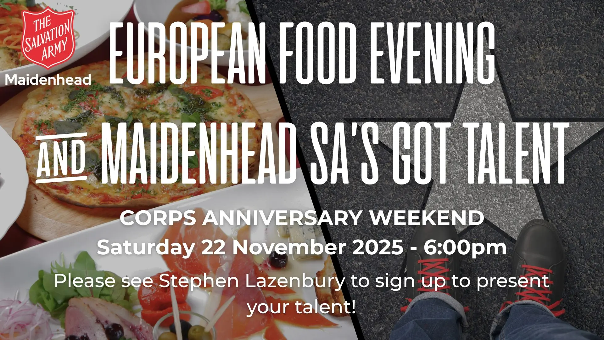 Maidenhead' European Food Evening poster