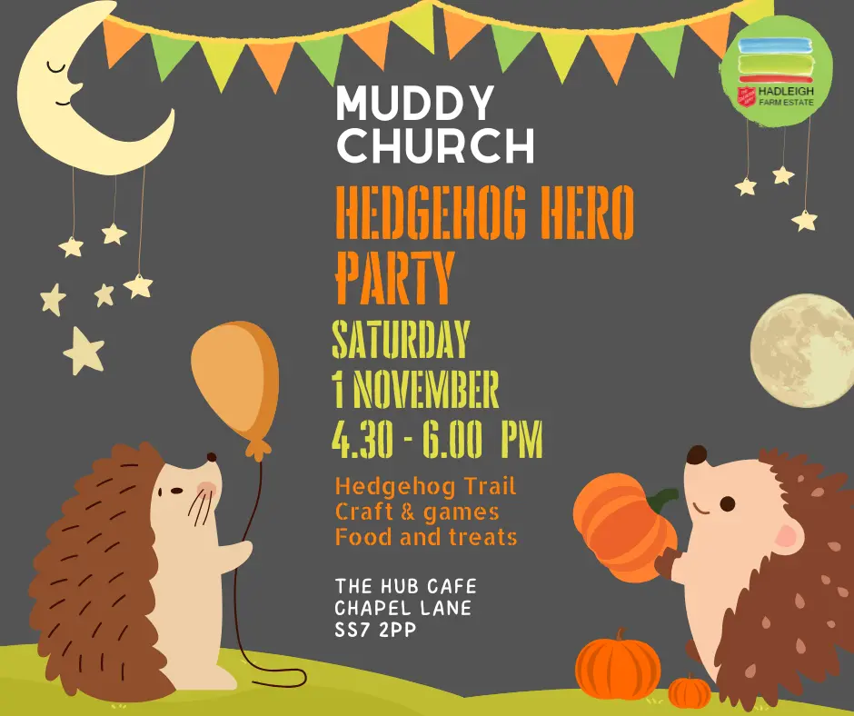 Hedgehog Hero Party Muddy Church 1 November