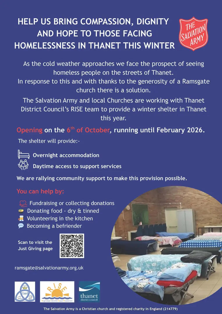 Support Thanet's Winter Shelter 