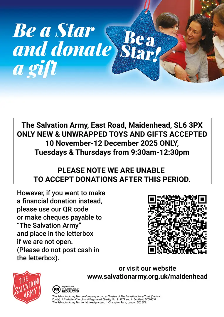 Be a Star 2025 A4 Christmas Present Appeal Poster