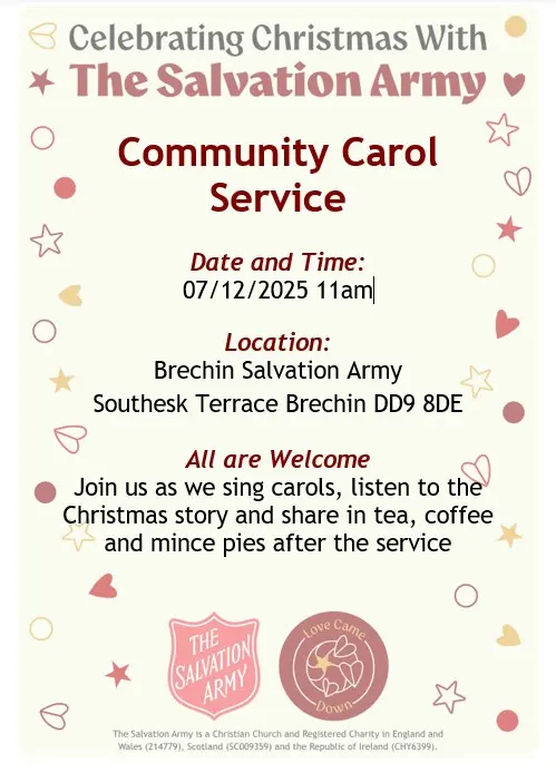 Invitation to Community Carol Service