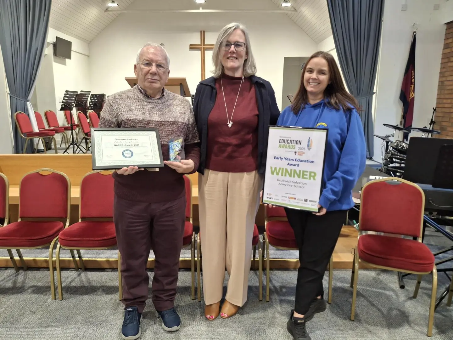 Graham Andrews, Andrea Stevens and Karen Perry