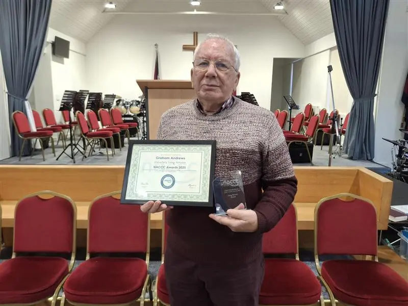 Graham Andrews recognised with a prestigious Voluntary Long Service Award by the National Association of Child Contact Centres (NACCC)